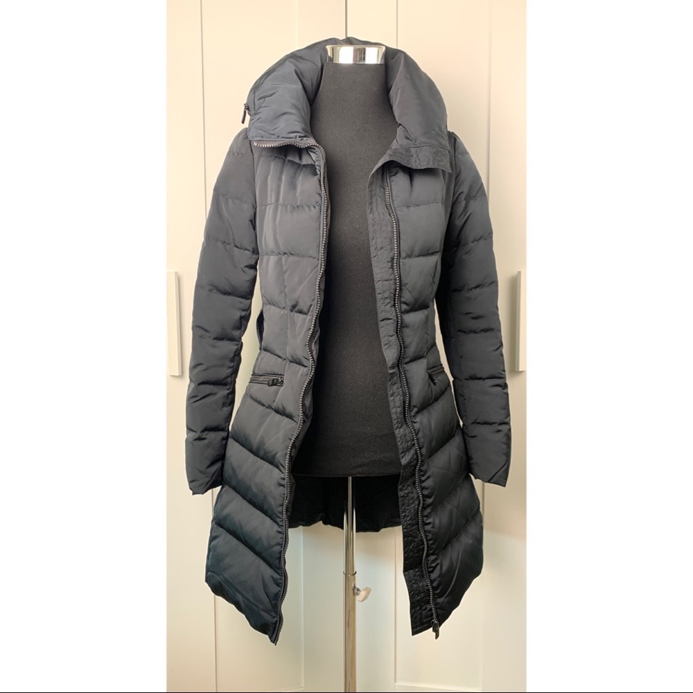 Feather quilted Zara coat 🧥